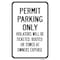 Signmission Permit Parking Only Violators Will Be Ticketed Bo Aluminum, 12" x 18", A-1218-25315 A-1218-25315 - alternate 1